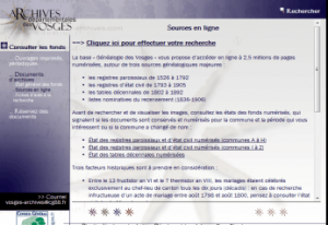 Archives départementales des Vosges