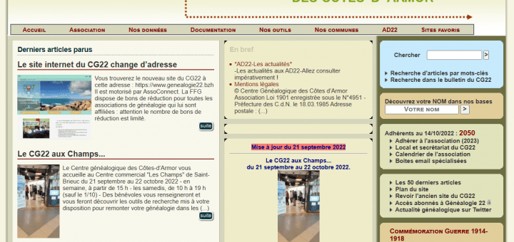 Centre généalogique des Côtes d'Armor