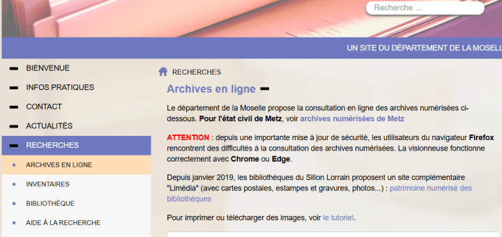 Archives départementales de la Moselle