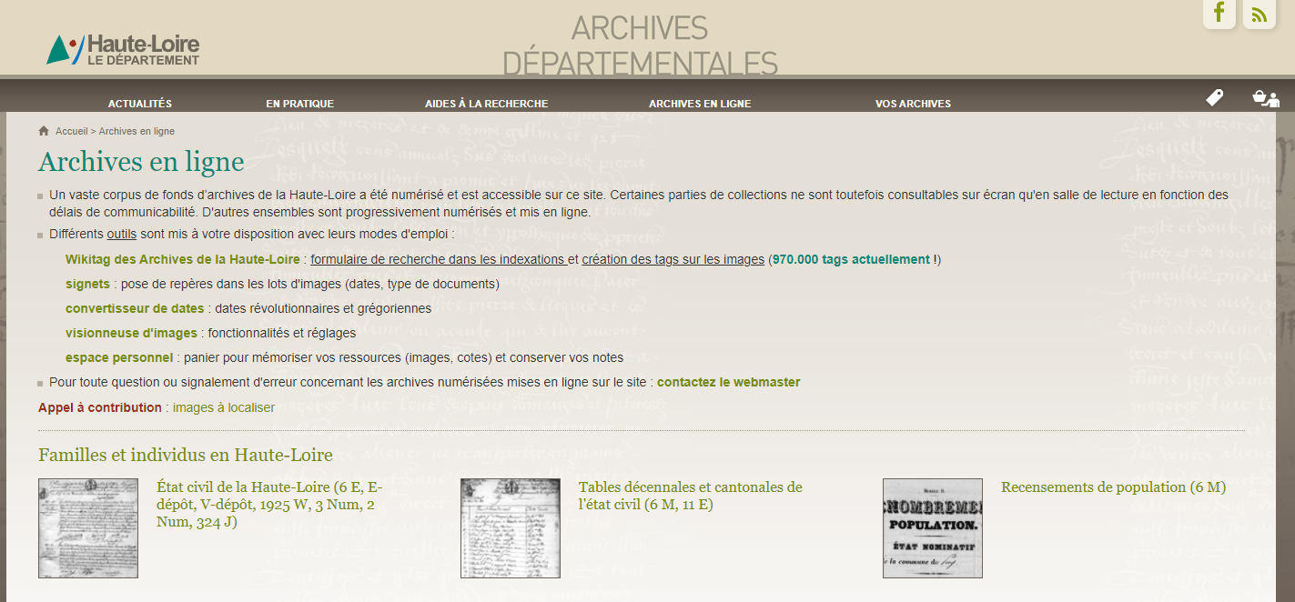 Les archives départementales de la Haute