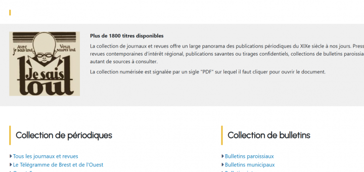 Archives presse Finistère