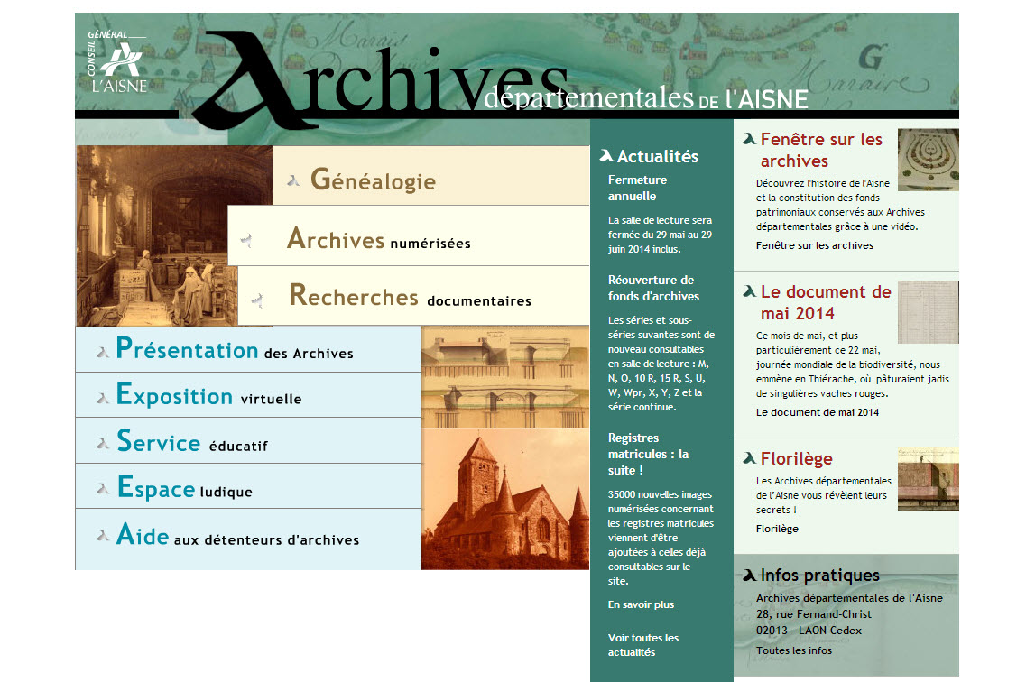 Archives Départementales 02 Etat Civil En Ligne