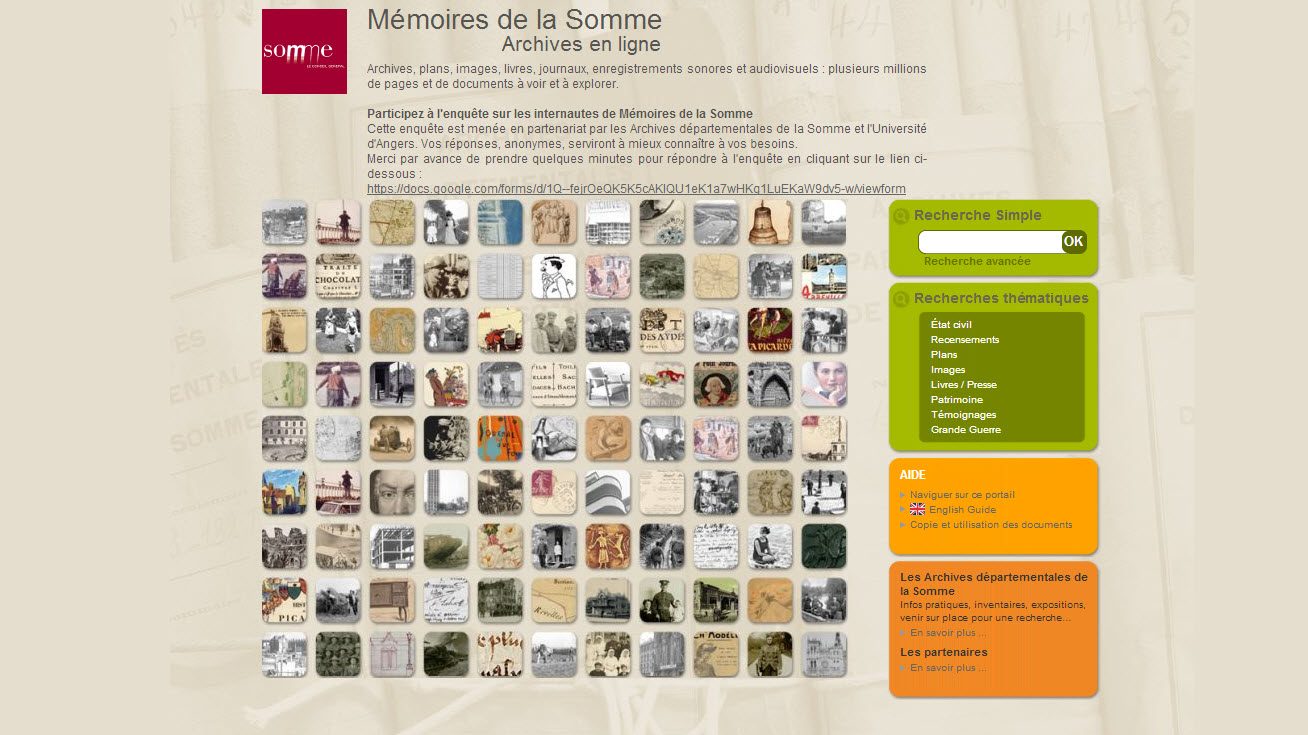 Archive Departementale De La Somme En Ligne