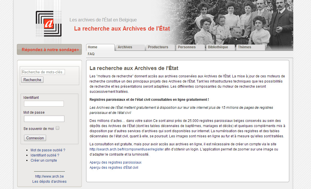 Archives de Belgique et de la guerre 1914 1918 en ligne. Archive en ligne Archives de Belgique et de la guerre 1914 1918 en ligne. Archive en ligne