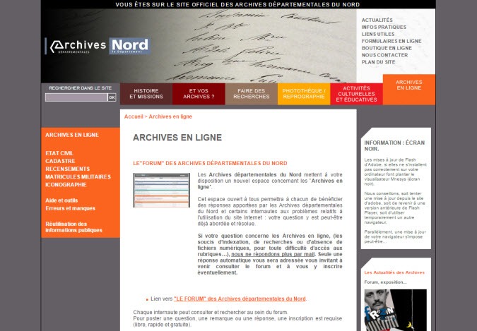 Archives Departementales Du Nord 59 En Ligne