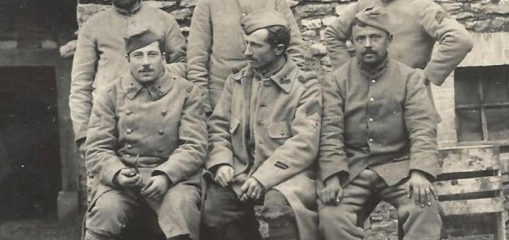 Jubécourt 1916 groupe de soldats