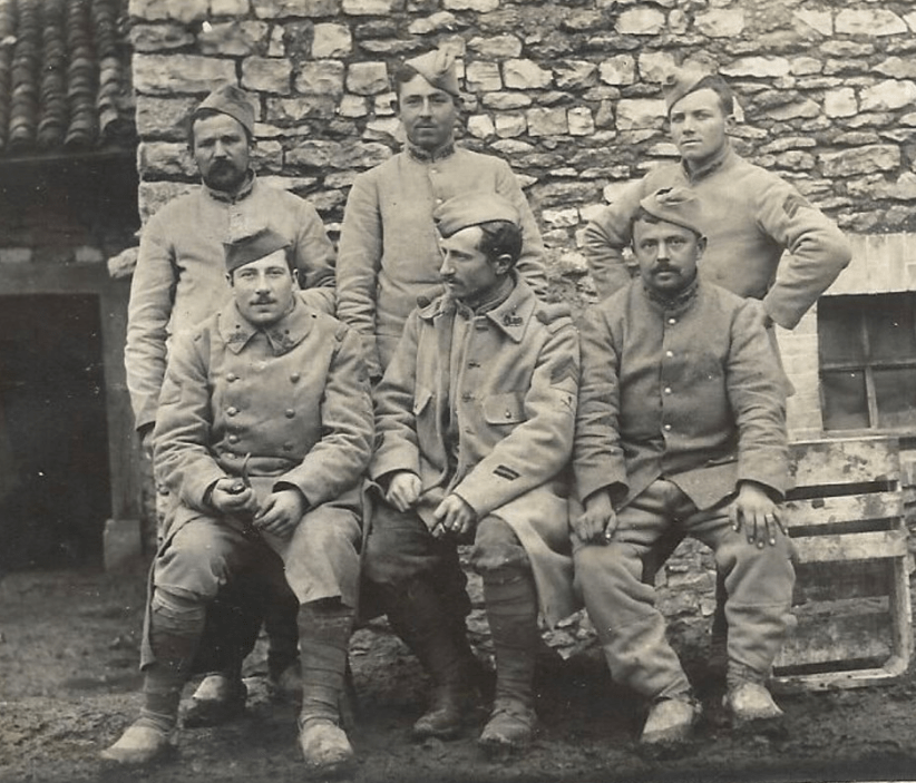 Jubécourt 1916 groupe de soldats