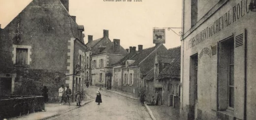Chisseaux centre bourg café restaurant du Cheval Rouge