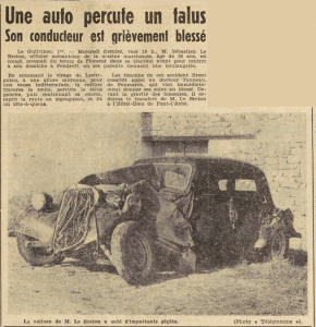 Le Guilvinec Le Breton Sébastien Le Télégramme de Brest 2 Septembre 1955