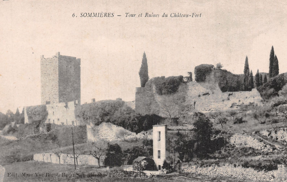 Sommières Tour et ruines du château fort