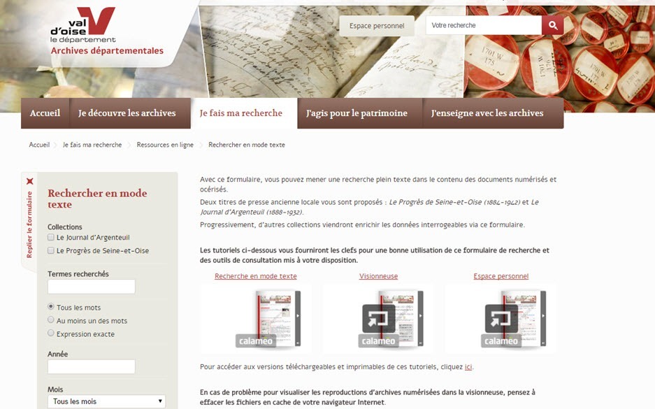 Archives Du Val D Oise En Ligne