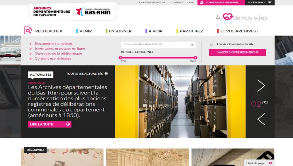 Archive Departementale Du Bas Rhin En Ligne