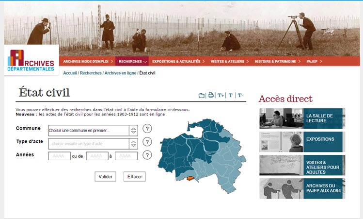 Archives De La Seine Et Marne En Ligne état Civil