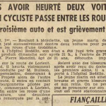Lorient Pierre Mancini Le Télégramme de Brest et de l'Ouest 2 Août 1955