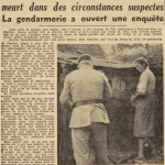 Pleyben Mort suspecte d'un ouvrier agricole Le télégramme de Brest 28 Juillet 1955