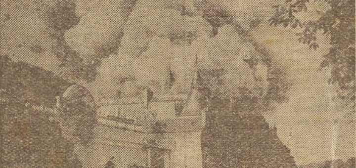 Quimper Incendie de la préfecture par les Allemands Septembre 1944