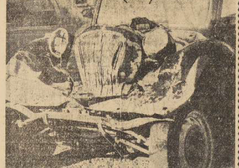 Rethel Accident docteur Caquot et sa fille L'Ardennais 24 septembre 1954