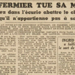Béziers Lanusse Louis Le Télégramme de Brest et de l'Ouest 23 Février 1954