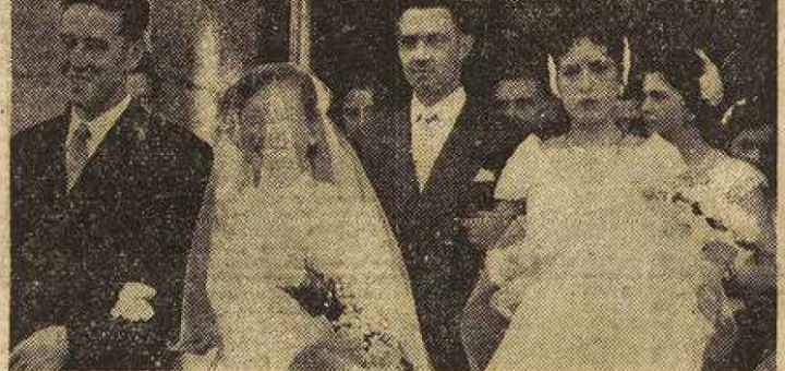 Camaret Saint-Pierre mariage Sévellec André avec Bréhéol Odile Le Télégramme de Brest 12 Septembre 1955