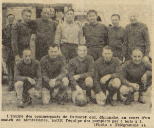Camaret équipe de football des commerçants Le Télégramme 7 mai 1955