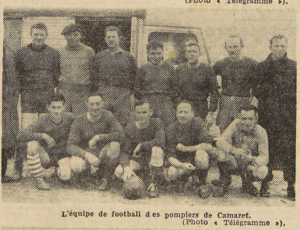 Camaret équipe de football des pompiers Le Télégramme 7 mai 1955