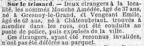 Carcassonne L'Eclair 29 septembre 1899 étrangers