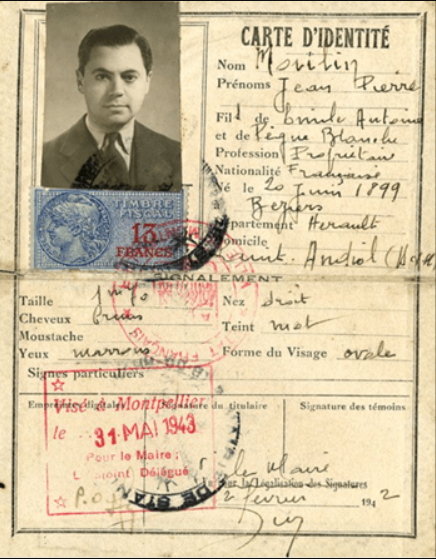 Carte identité Moulin Jean