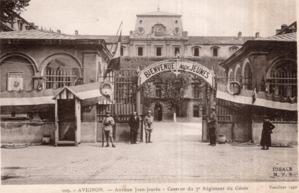 7e régiment du génie 1940 caserne Avignon