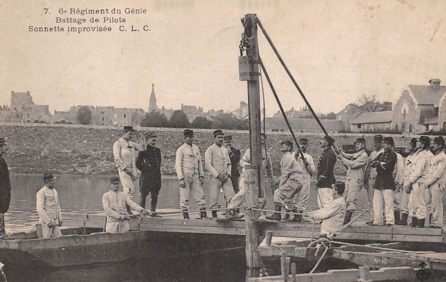 7e régiment du génie battage de pilos