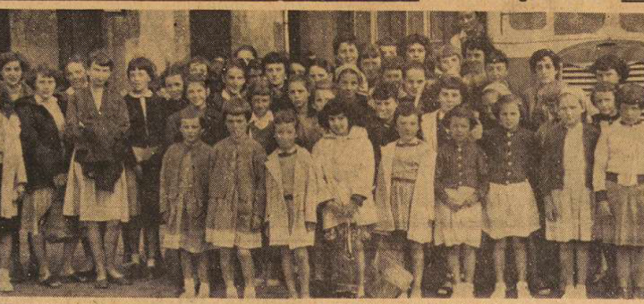 Landerneau Jeunes filles des écoles publiques Le Télégramme de Brest 21 Juillet 1955