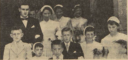 Landerneau Mariage Mr et Mme Bidanel Le Télégramme de Brest 21 juillet 1954