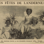 Landerneau Reine Madeleine Boulch demoiselles d'honneur Briand Paulette et Rochcongar Yvette Le Télégramme 10 juillet 1951