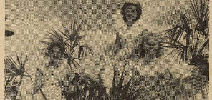 Landerneau Reine Madeleine Boulch demoiselles d'honneur Briand Paulette et Rochcongar Yvette Le Télégramme 10 juillet 1951