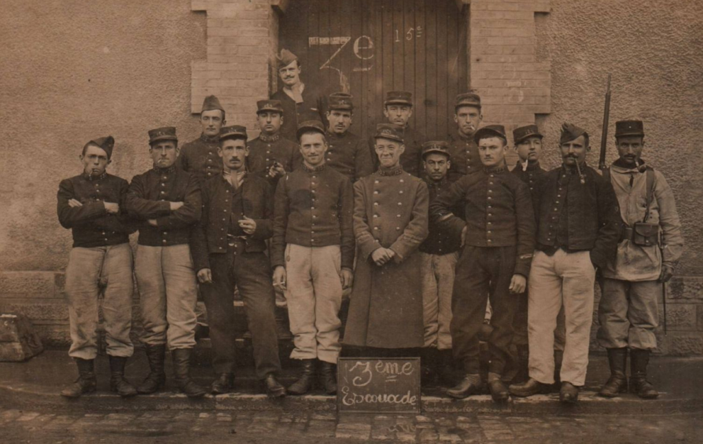 153e régiment d'infanterie groupe 3e escouade 1907 Toul