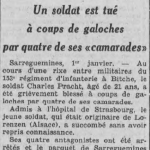 Pracht Charles soldat du 153e régiment d'infanterie Le Journal de Rouen 2 janvier 1938