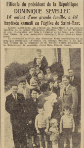 Brest Famille Sévellec Le Télégramme de Brest 11 août 1952