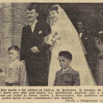 Brest Mariage Paul Barré José Bianic Le Télégramme de Brest et de l'Ouest 2 Août 1955