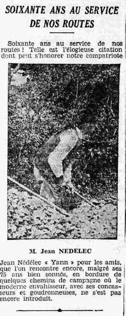 Châteaulin Nedelec Jean 75 ans Le Petit Breton 11 octobre 1936
