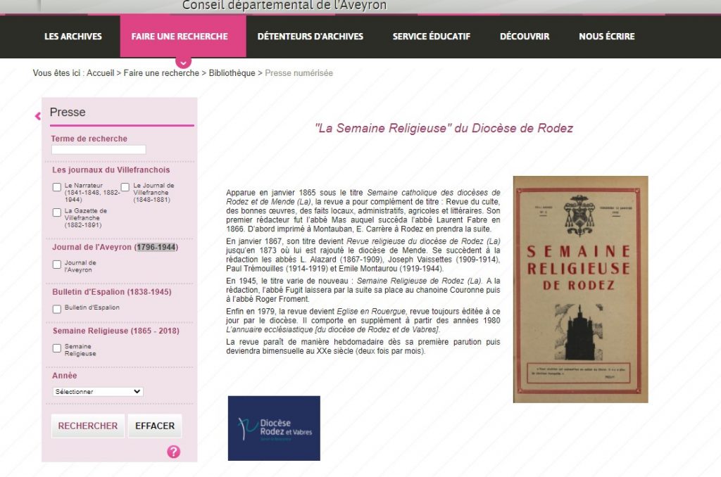 Archives Aveyron presse