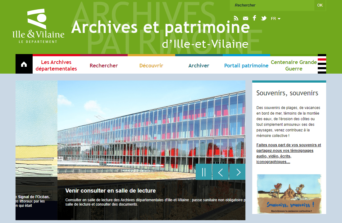 Archives Ille et Vilaine, les archives en ligne Archive en ligne Archives Ille et Vilaine, les archives en ligne Archive en ligne