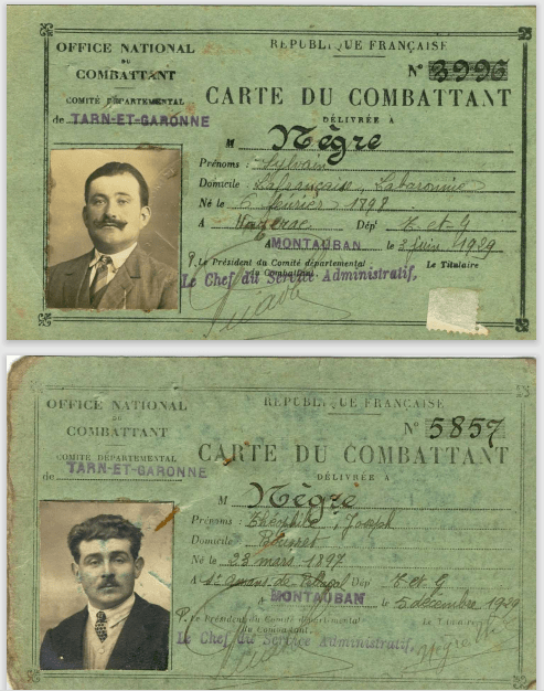 2869 cartes du combattant AD82