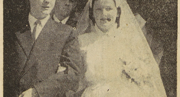 Landivisiau Mariage Marsollier André avec Guéguen Jeanne Le Télégramme 5 août 1953