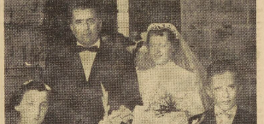 Landivisiau Mariage Yvinec Aimé Jourdren Marie Madeleine Le Télégramme de Brest 20 Août 1955