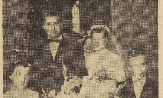 Landivisiau Mariage Yvinec Aimé Jourdren Marie Madeleine Le Télégramme de Brest 20 Août 1955