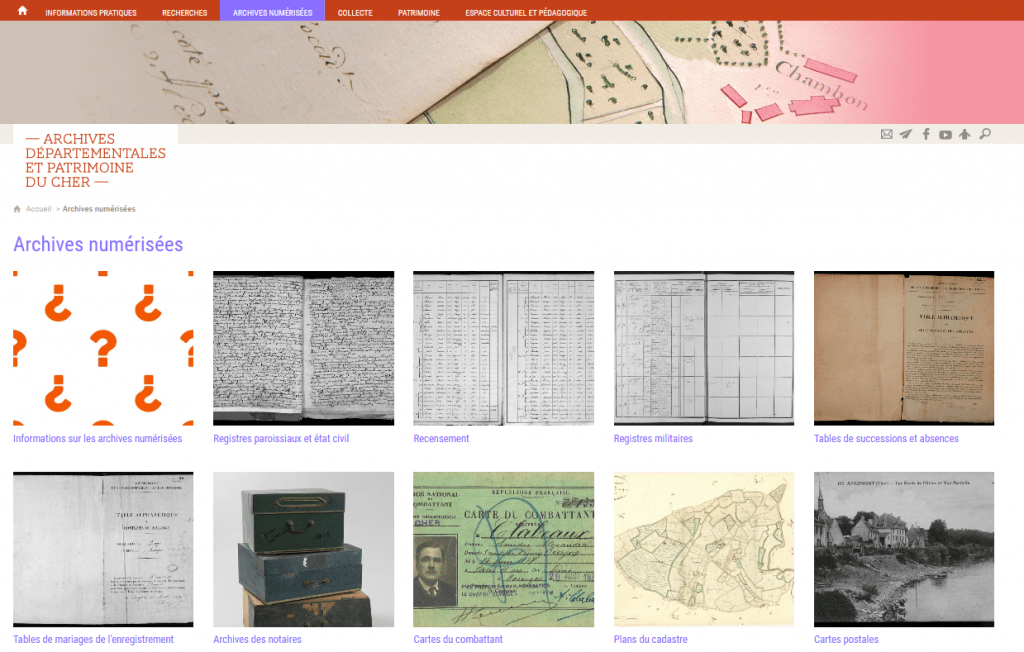 Archives 18 cartes anciens combattants