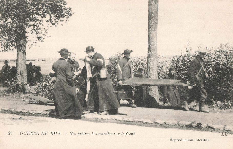 Brancardiers prêtres 1914