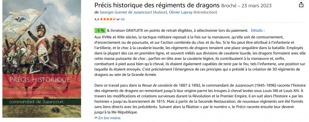Précis historique des régiments de dragons