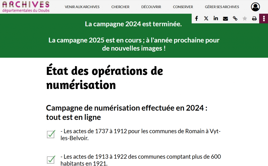 Archives du Doubs nouveaux documents en ligne