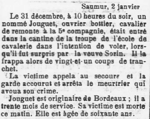 Saumur Sorin Jouguet 1900