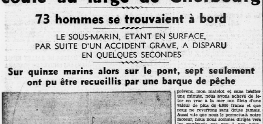 Cherbourg sous-marin Prométhée Ouest-Éclair 8 juillet 1932